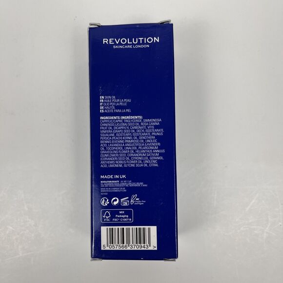 Revolution Overnight Skin Oil Concentrate Skincare London 1.01oz Restoring Vegan - Picture 4 of 6